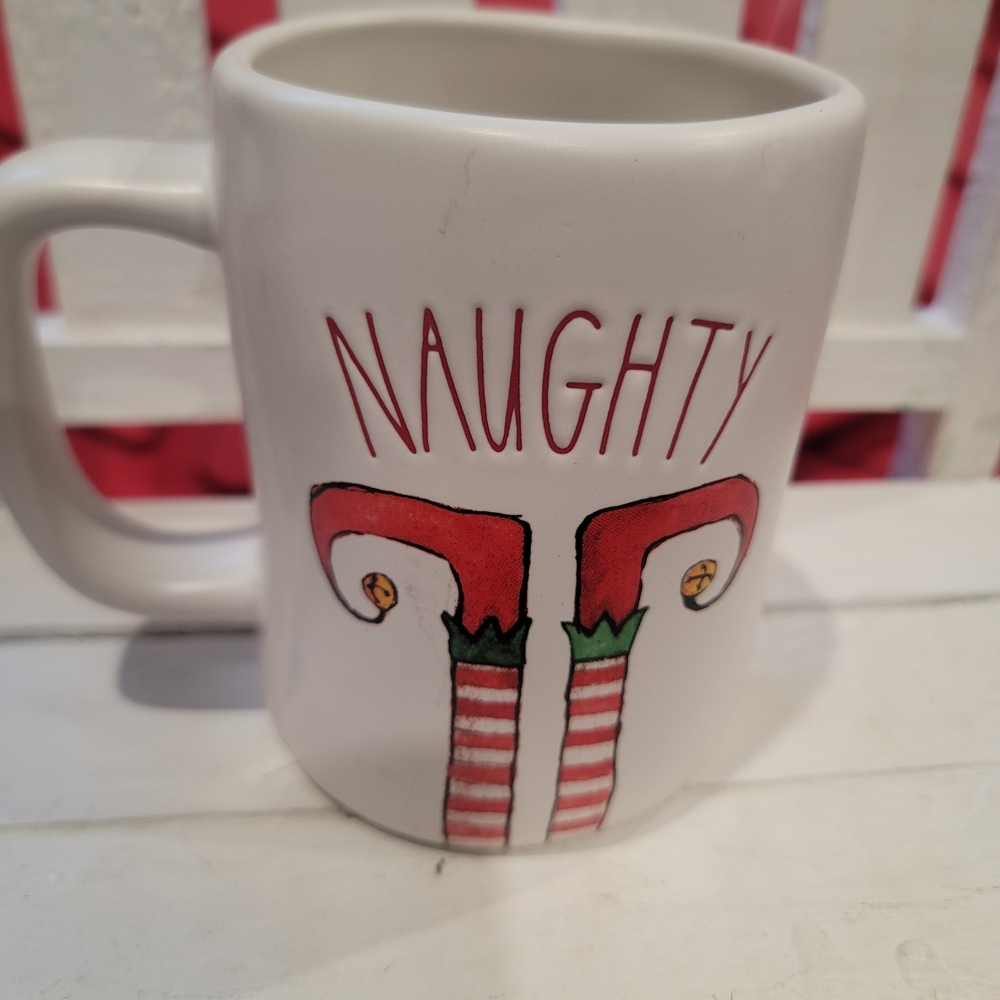 Rae Dunn Naughty/Nice Mug - Picture 1 of 3